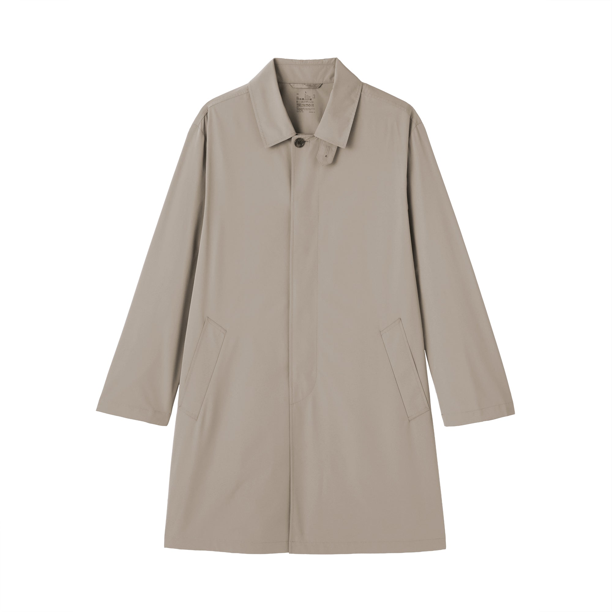 Water Repellent Stand Fall Collar Coat
