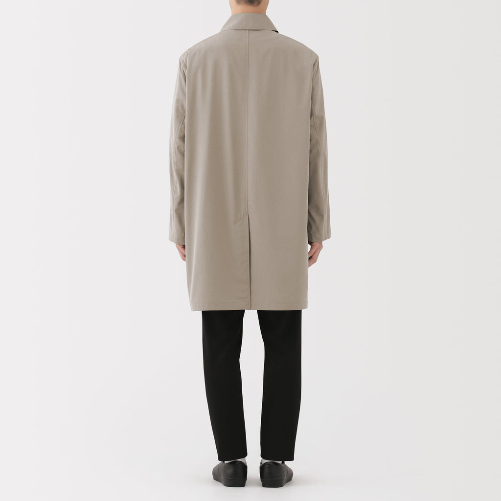 Water Repellent Stand Fall Collar Coat