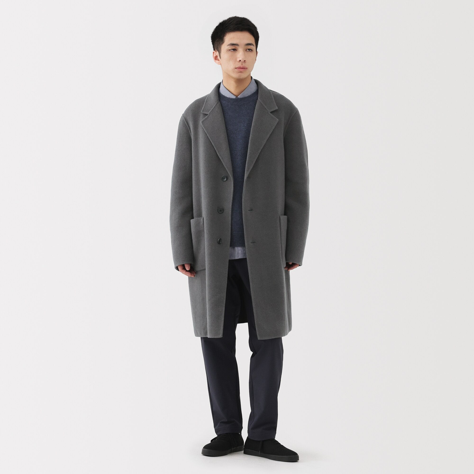 Wool Blend Chester Coat