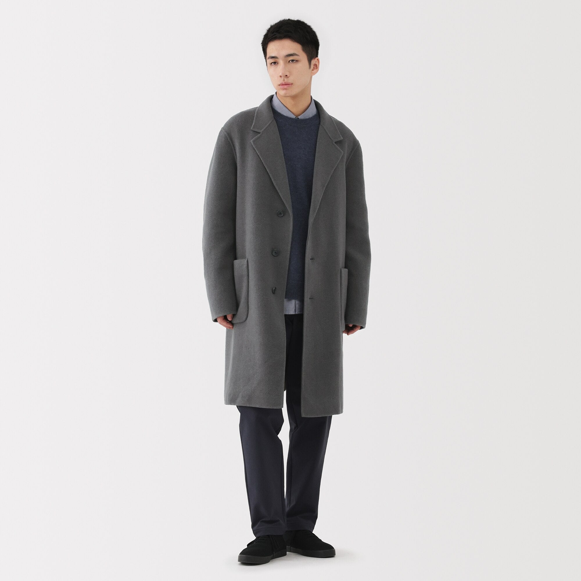 Wool Blend Chester Coat