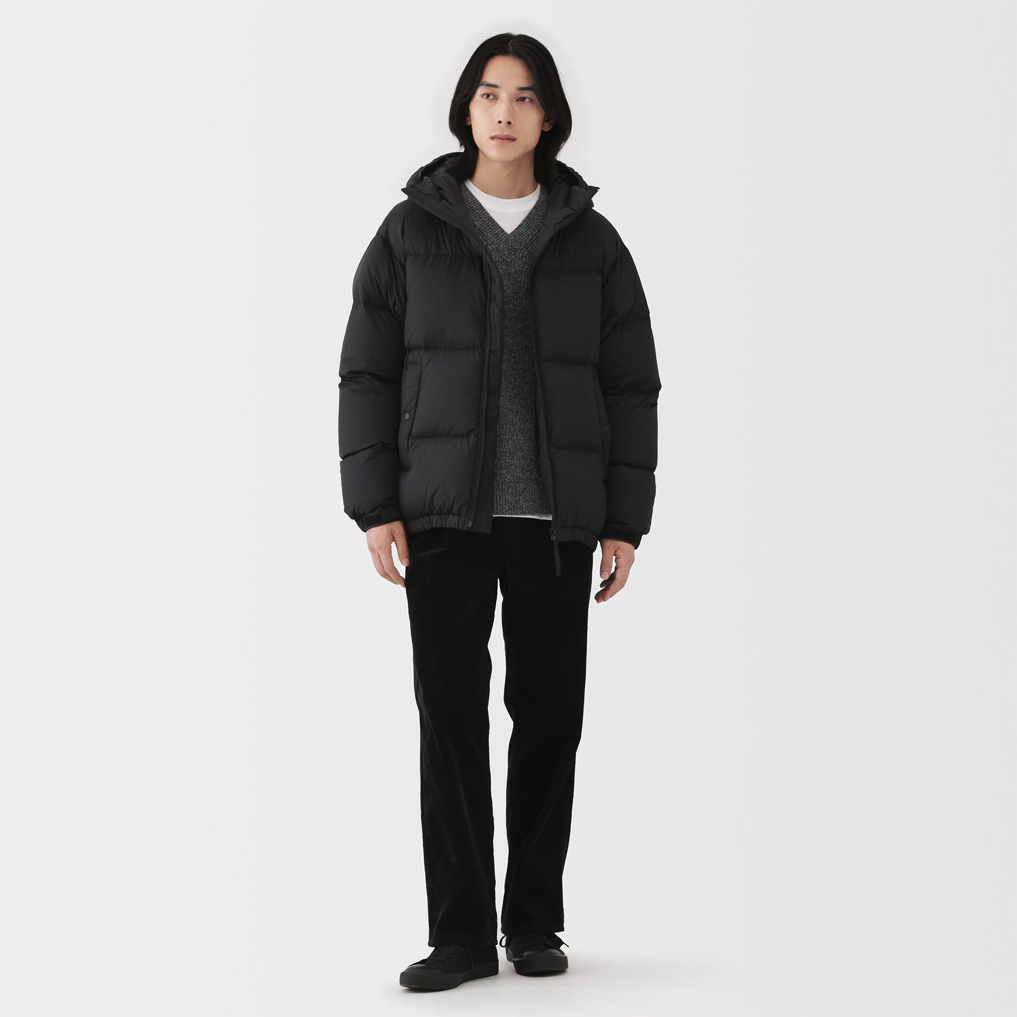 Lightweight Down Hooded Jacket