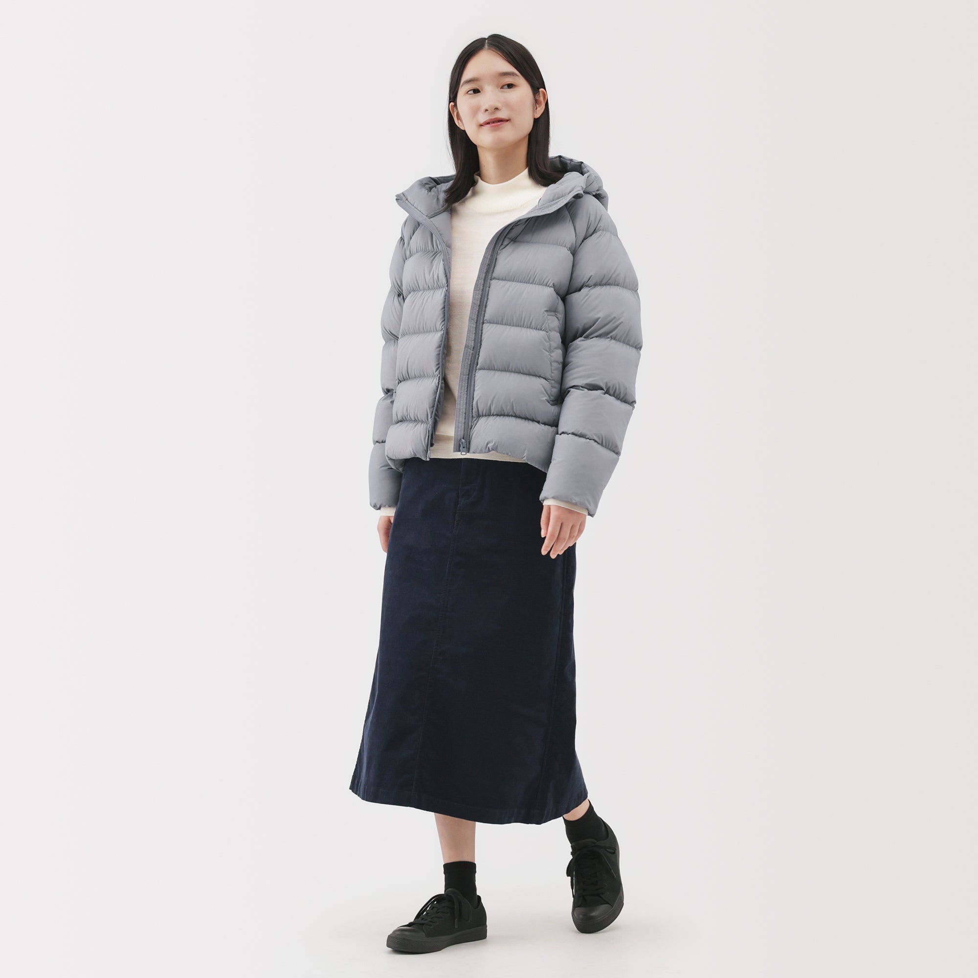 Lightweight Down Hooded Jacket