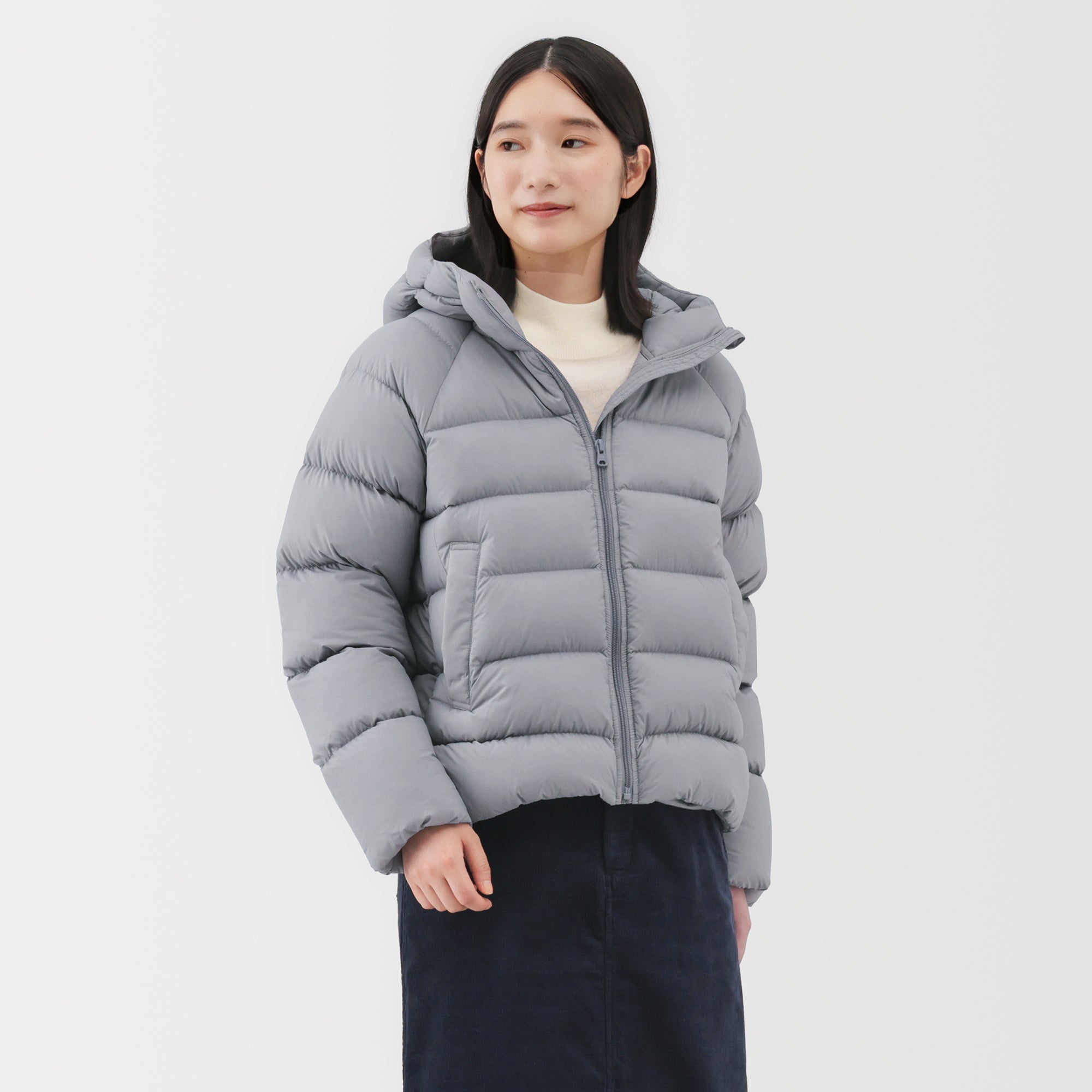 Lightweight Down Hooded Jacket