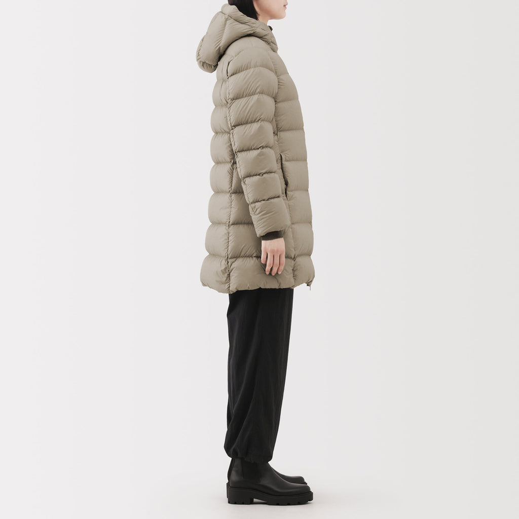 Lightweight Down Hooded Coat