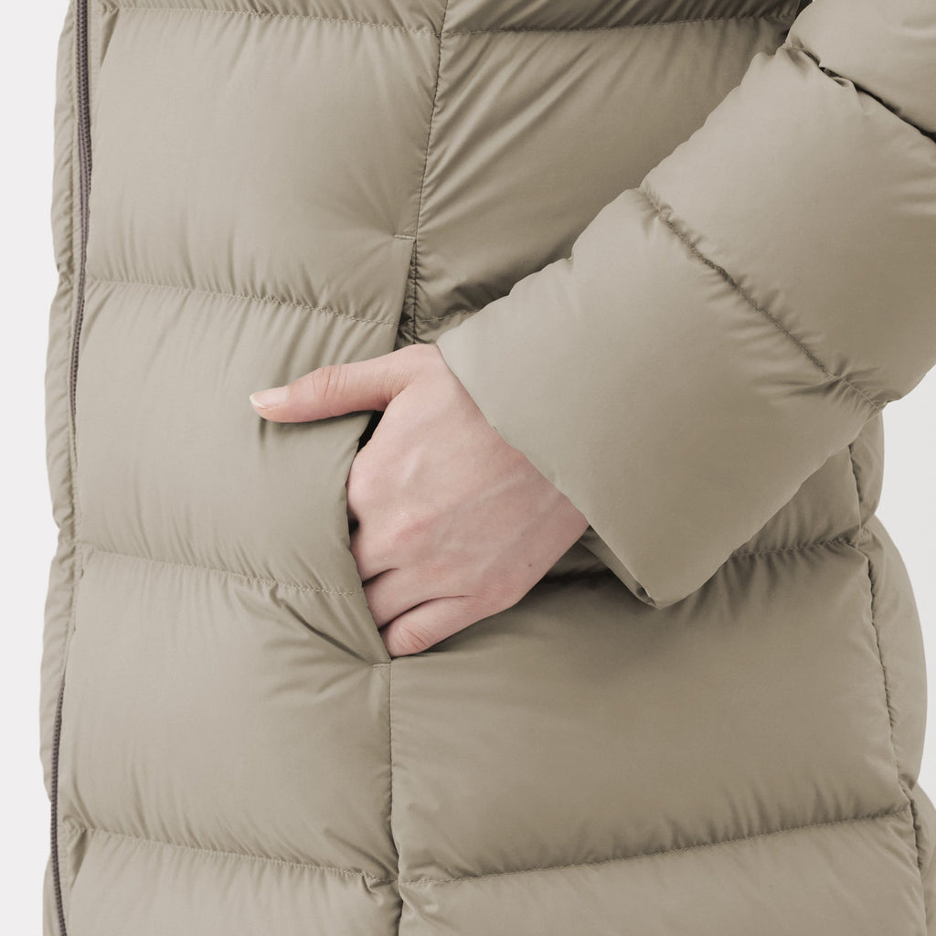 Lightweight Down Hooded Coat