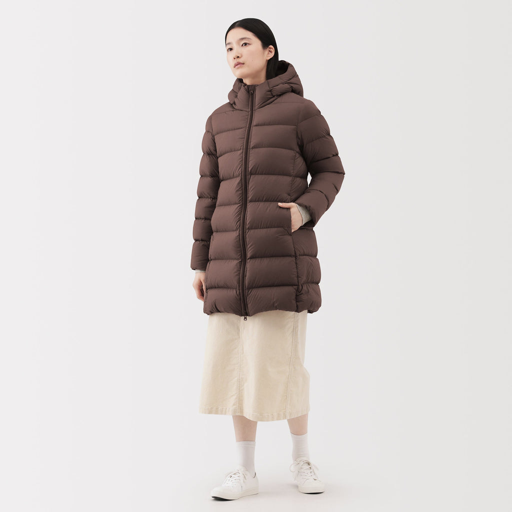 Lightweight Down Hooded Coat