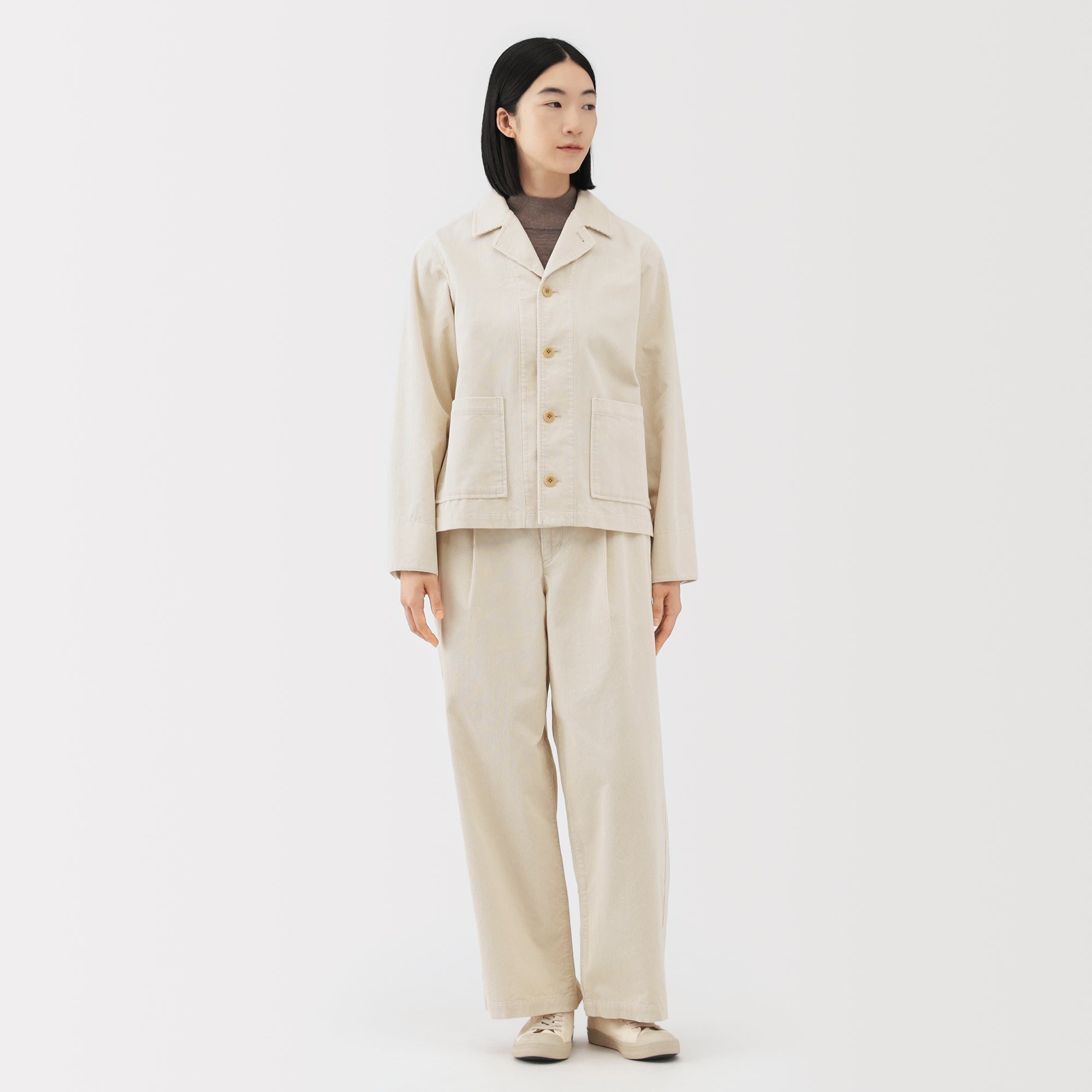 Kapok Blend Corduroy Jacket