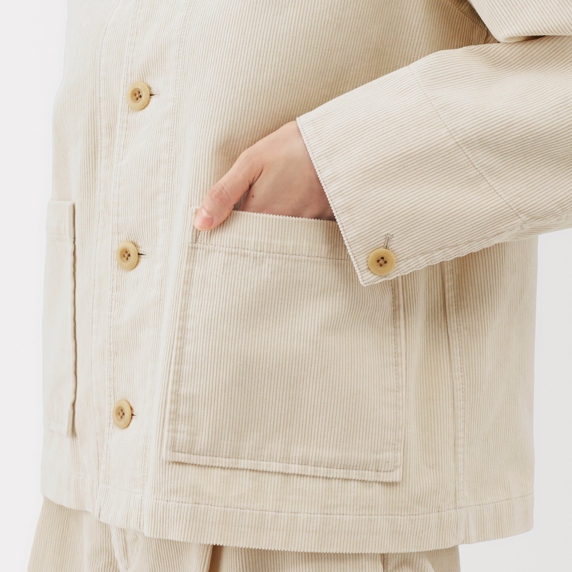 Kapok Blend Corduroy Jacket