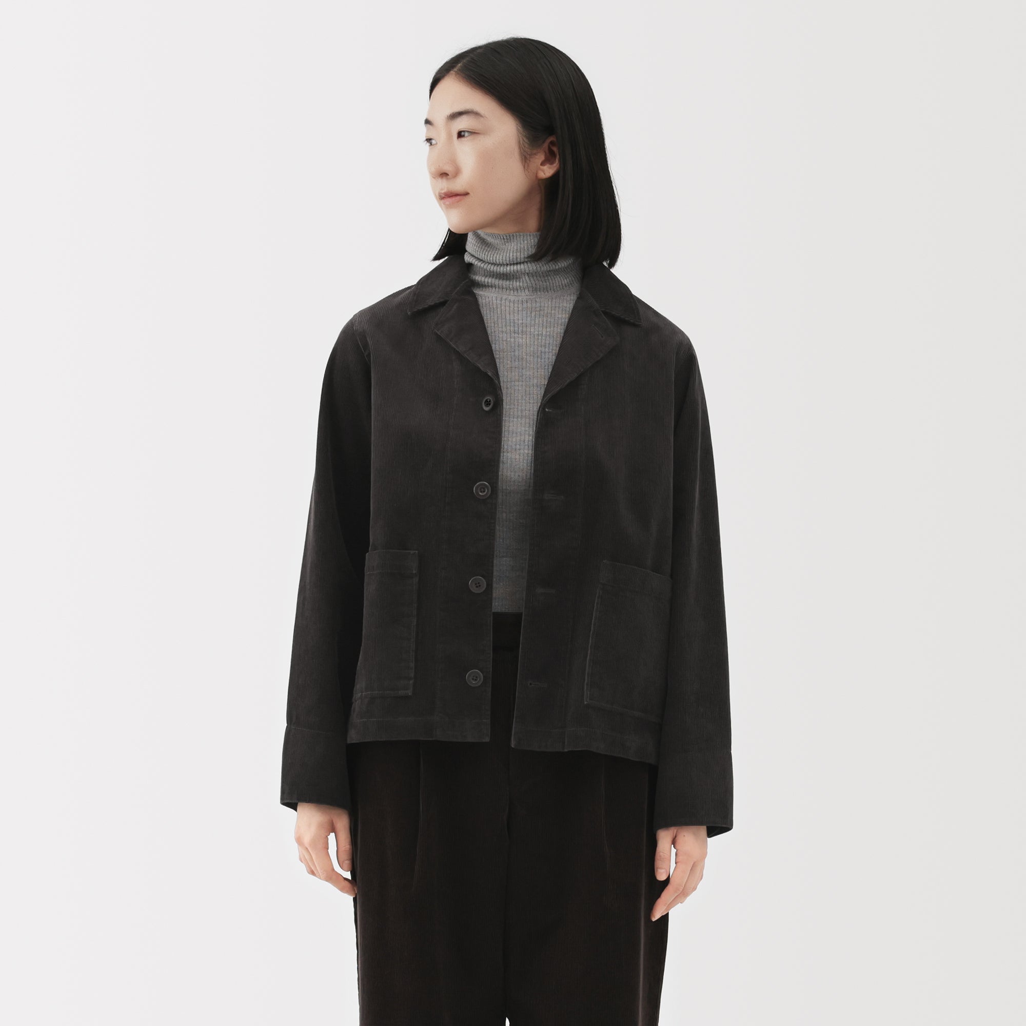 Kapok Blend Corduroy Jacket
