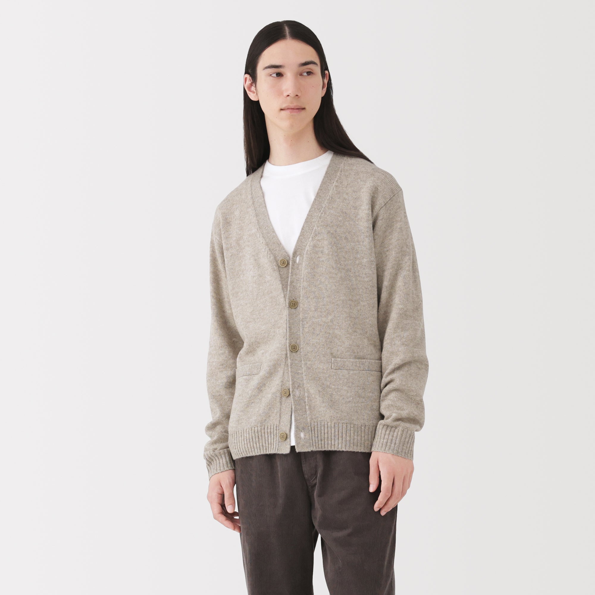 Wool V-Neck Cardigan