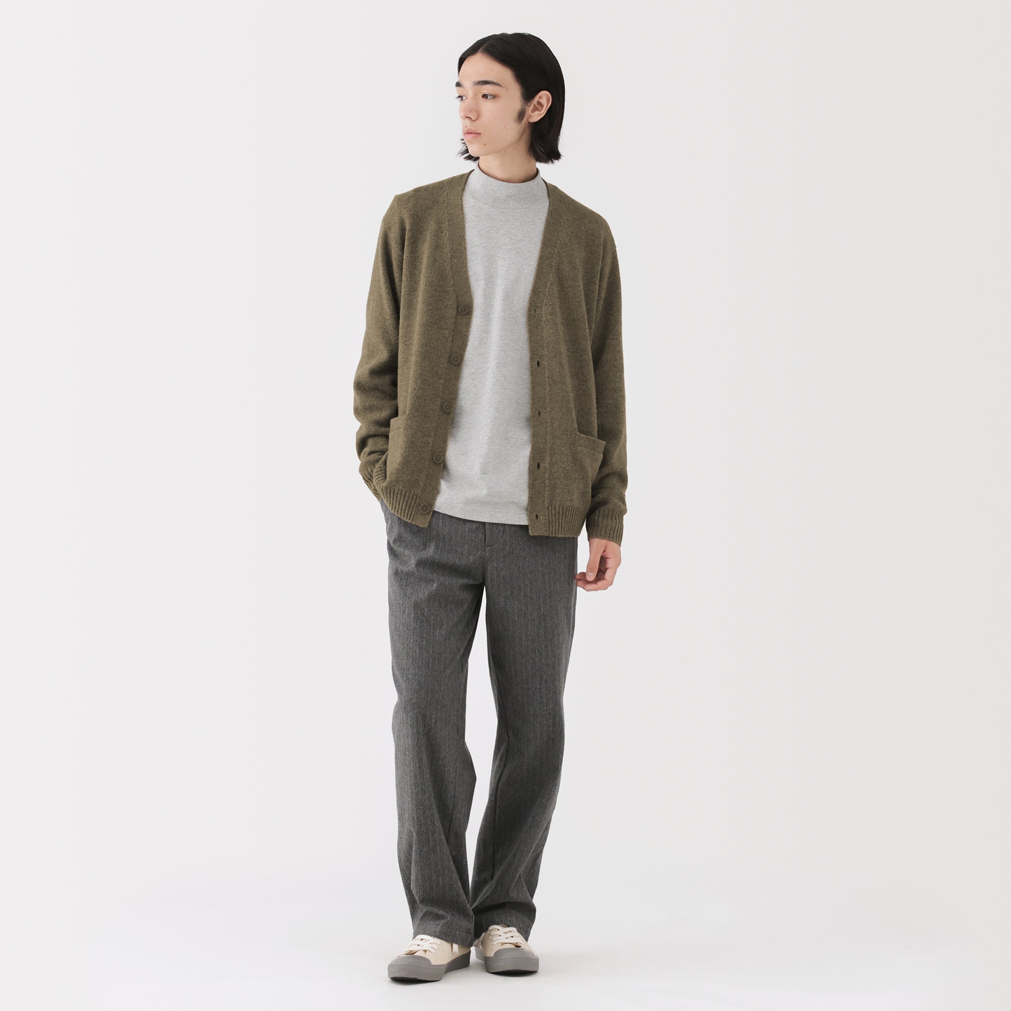 Wool V-Neck Cardigan