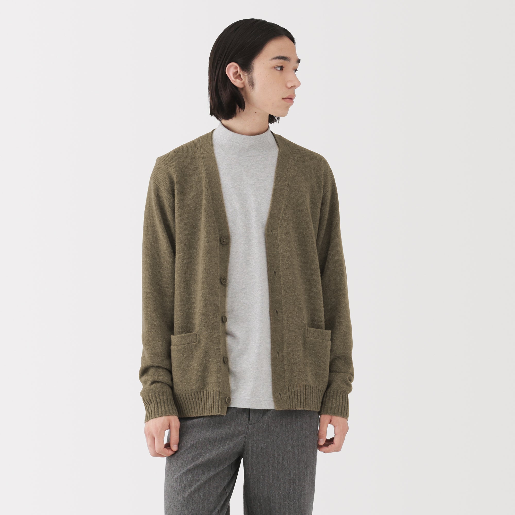 Wool V-Neck Cardigan
