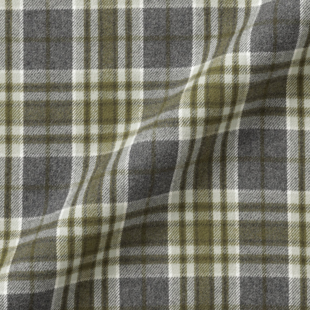 Flannel Stand Collar Shirt