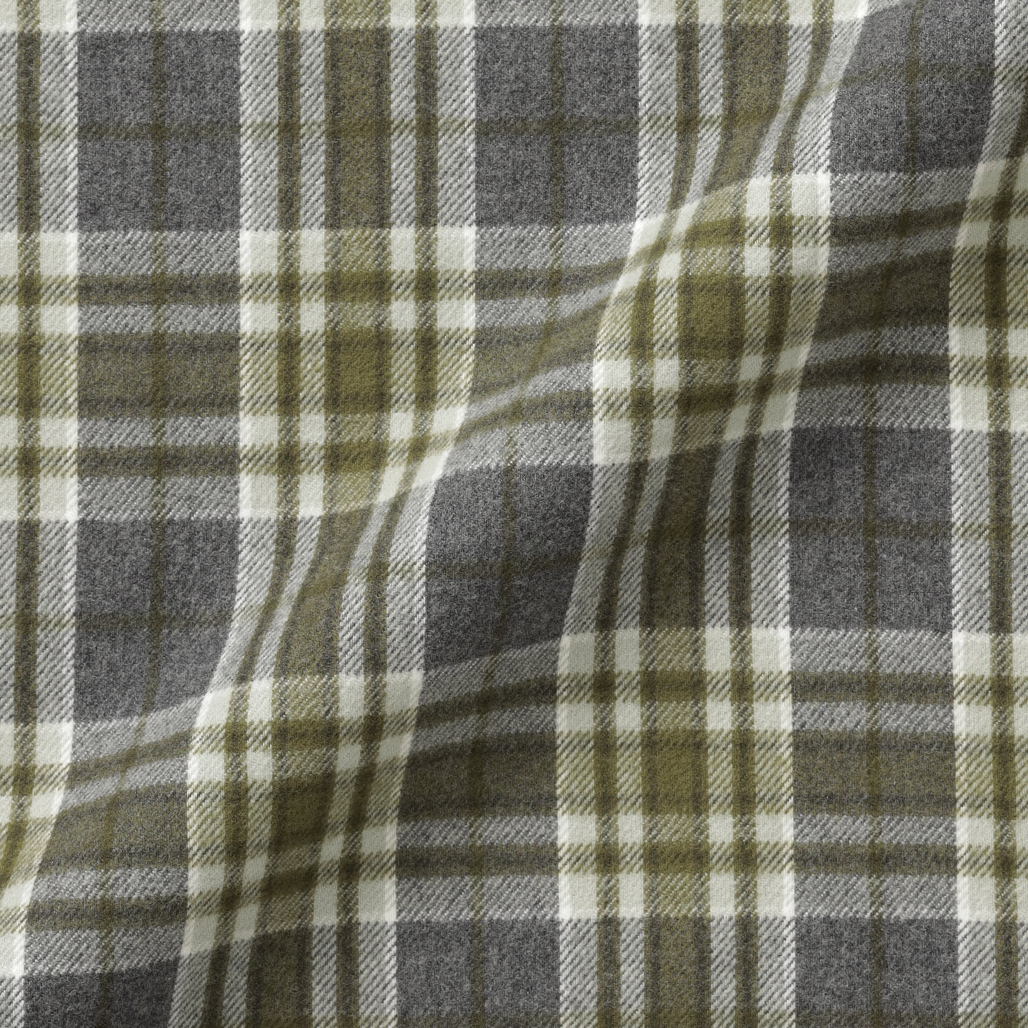 Flannel Stand Collar Shirt