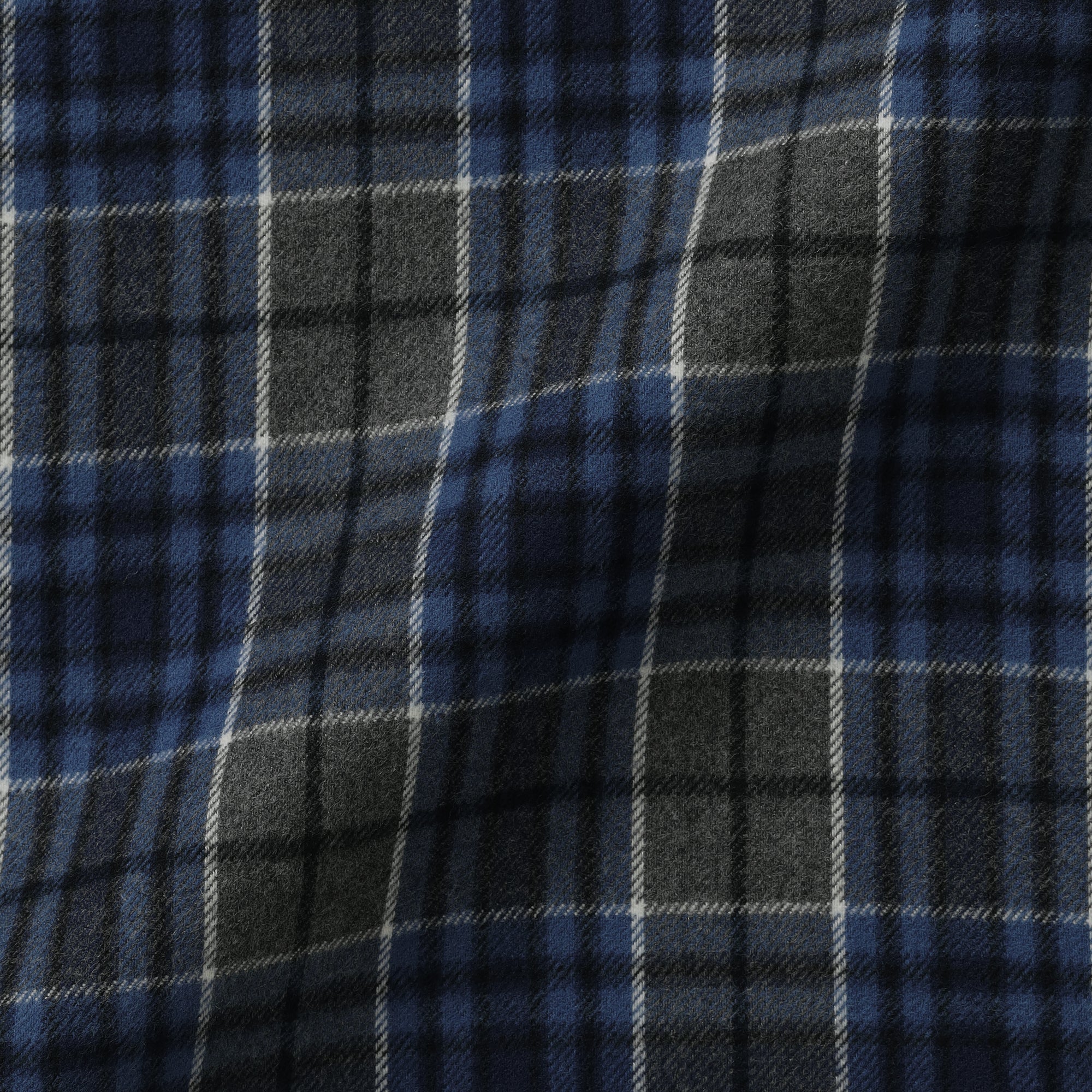 Flannel Stand Collar Shirt