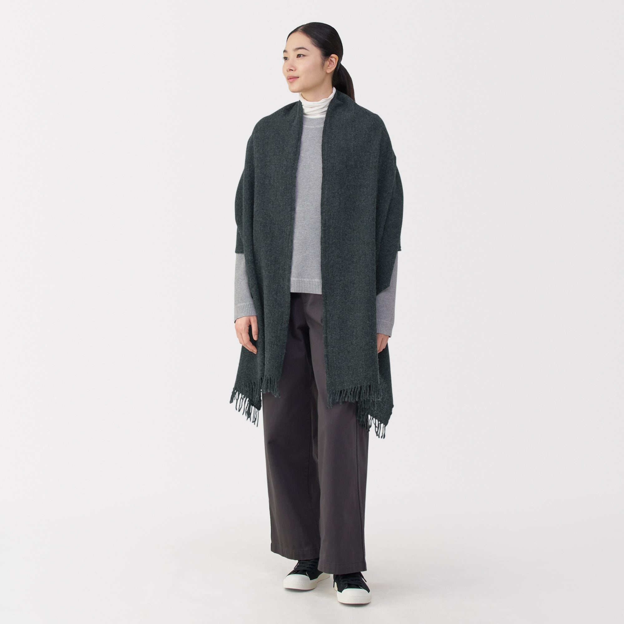 Fluffy Wool Blanket Stole