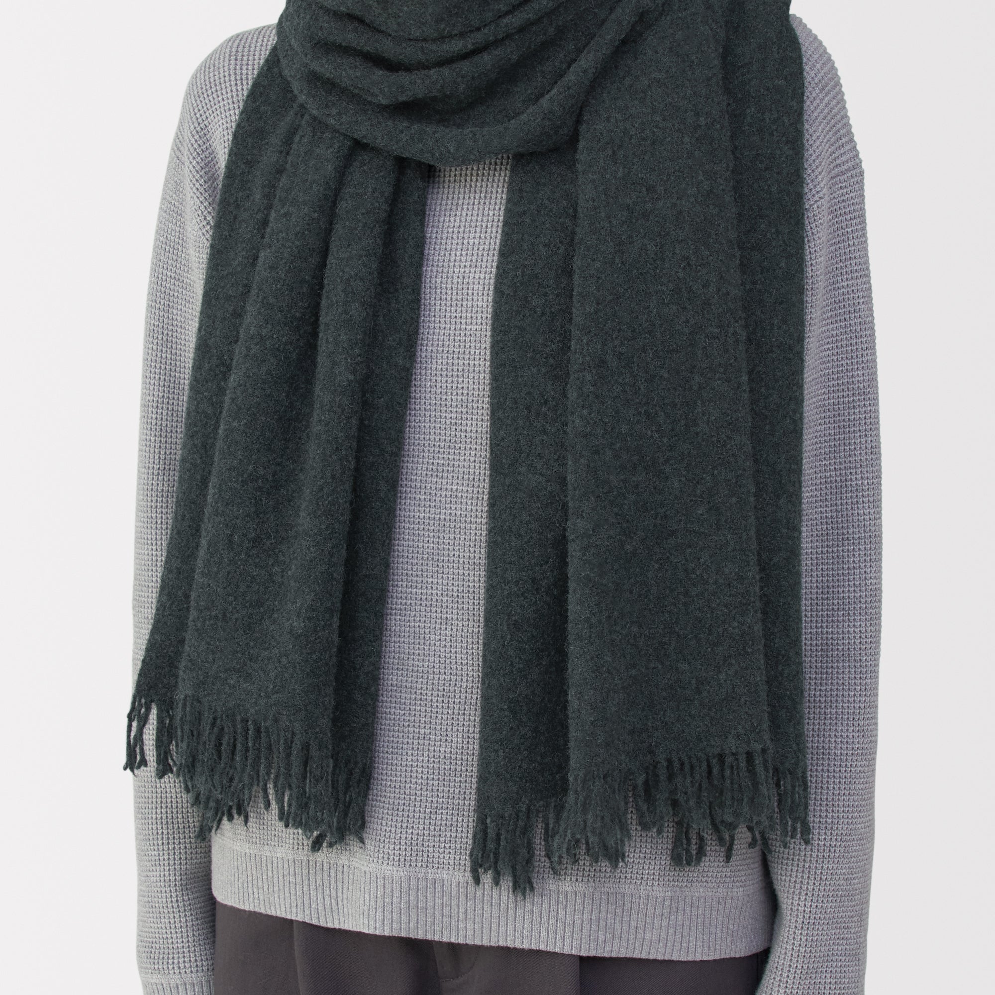 Fluffy Wool Blanket Stole