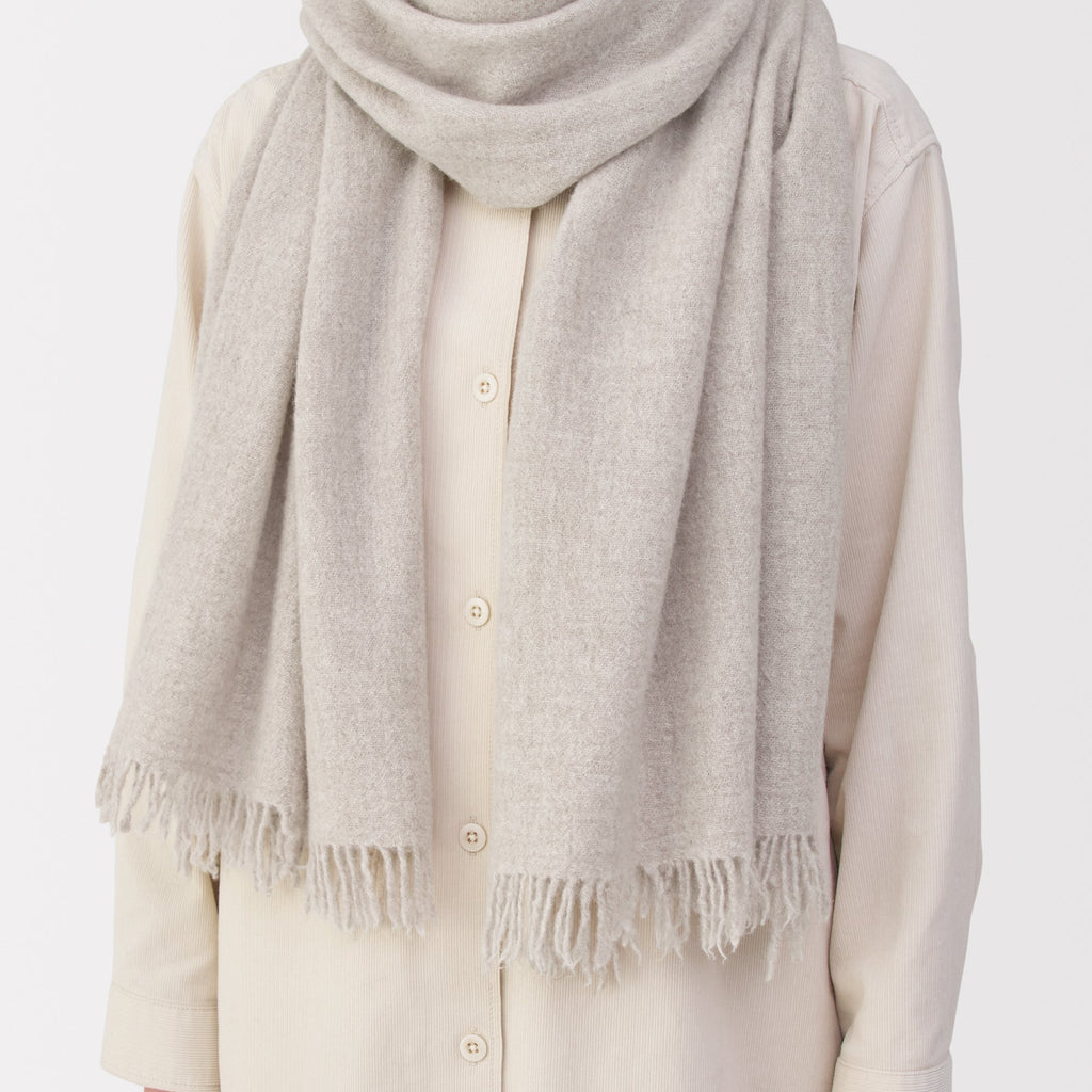 Fluffy Wool Blanket Stole