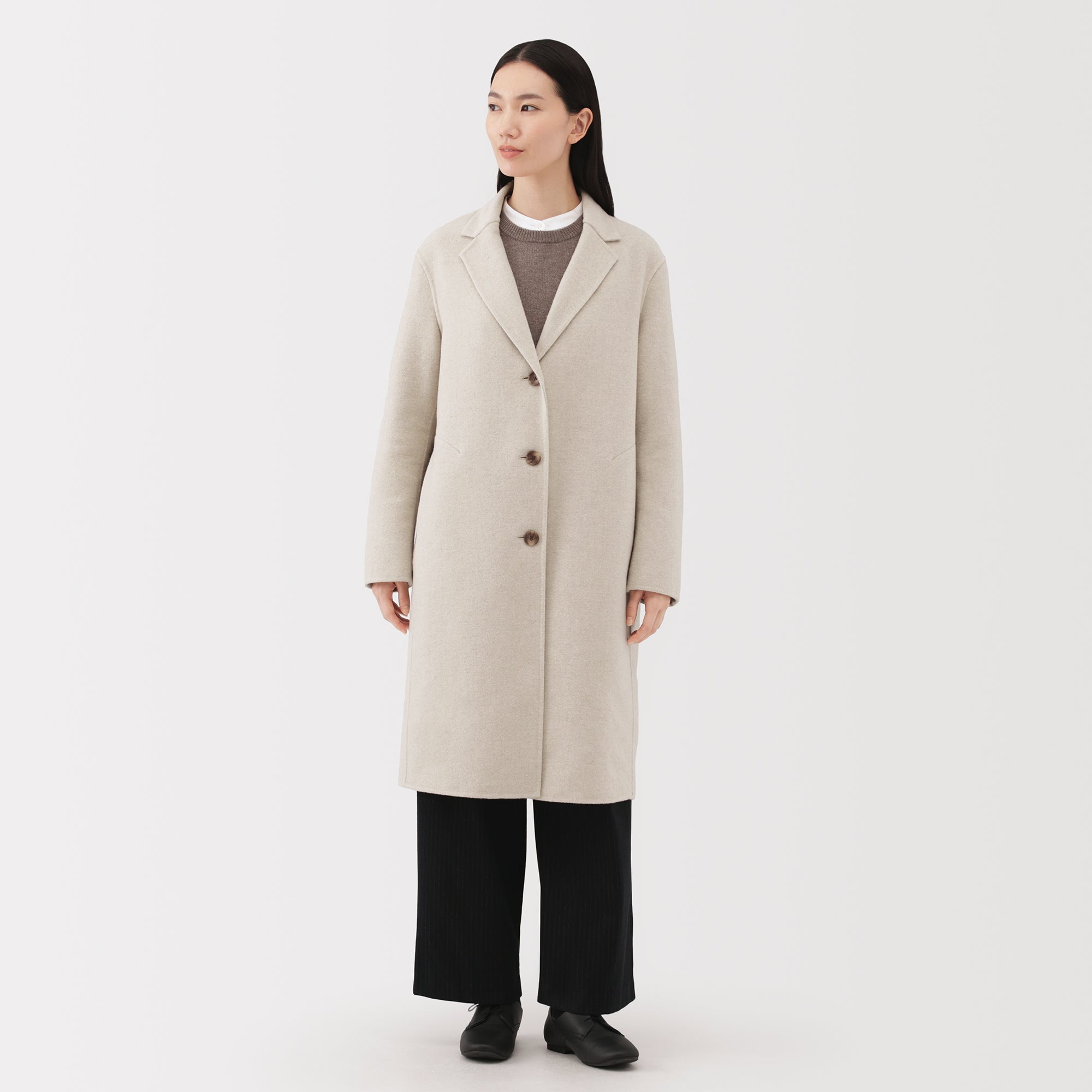 Wool Blend Chester Coat