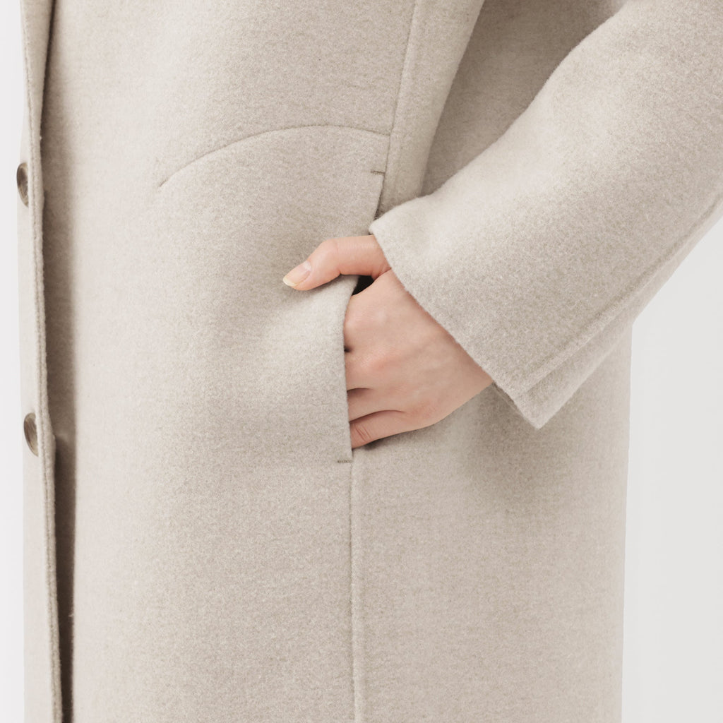 Wool Blend Chester Coat