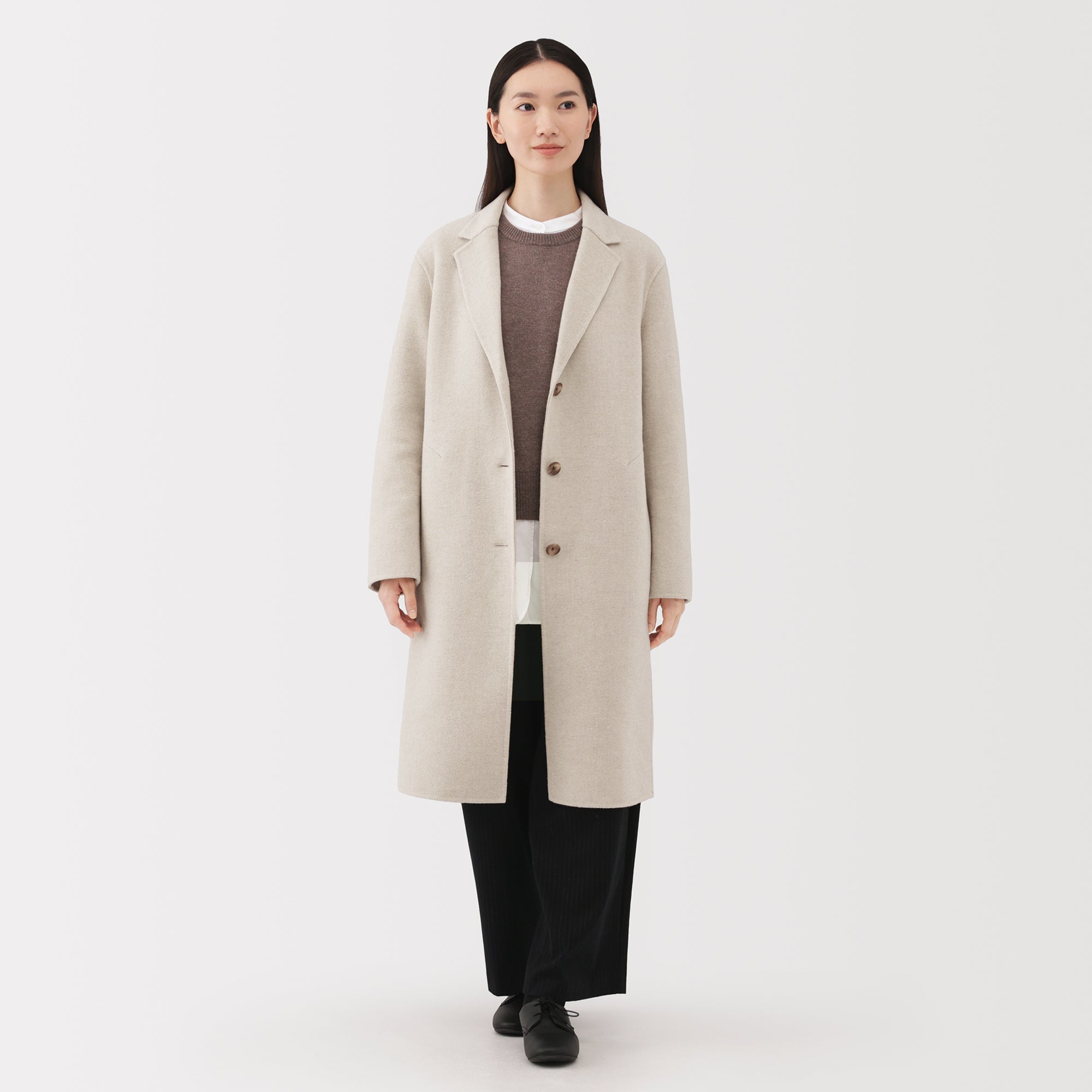 Wool Blend Chester Coat
