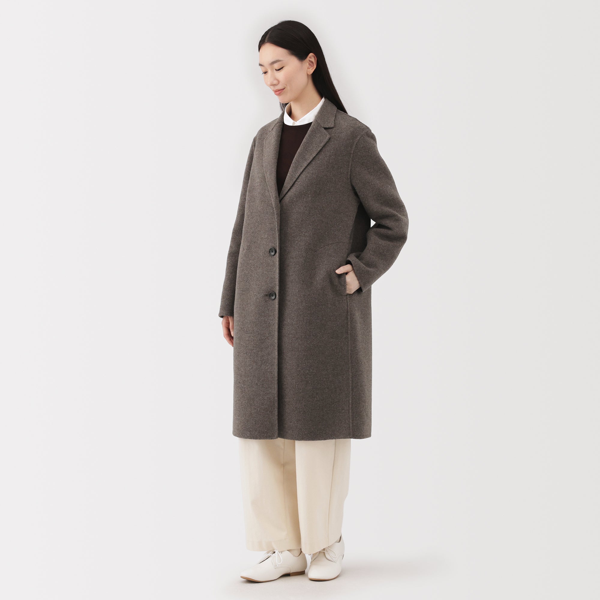 Wool Blend Chester Coat