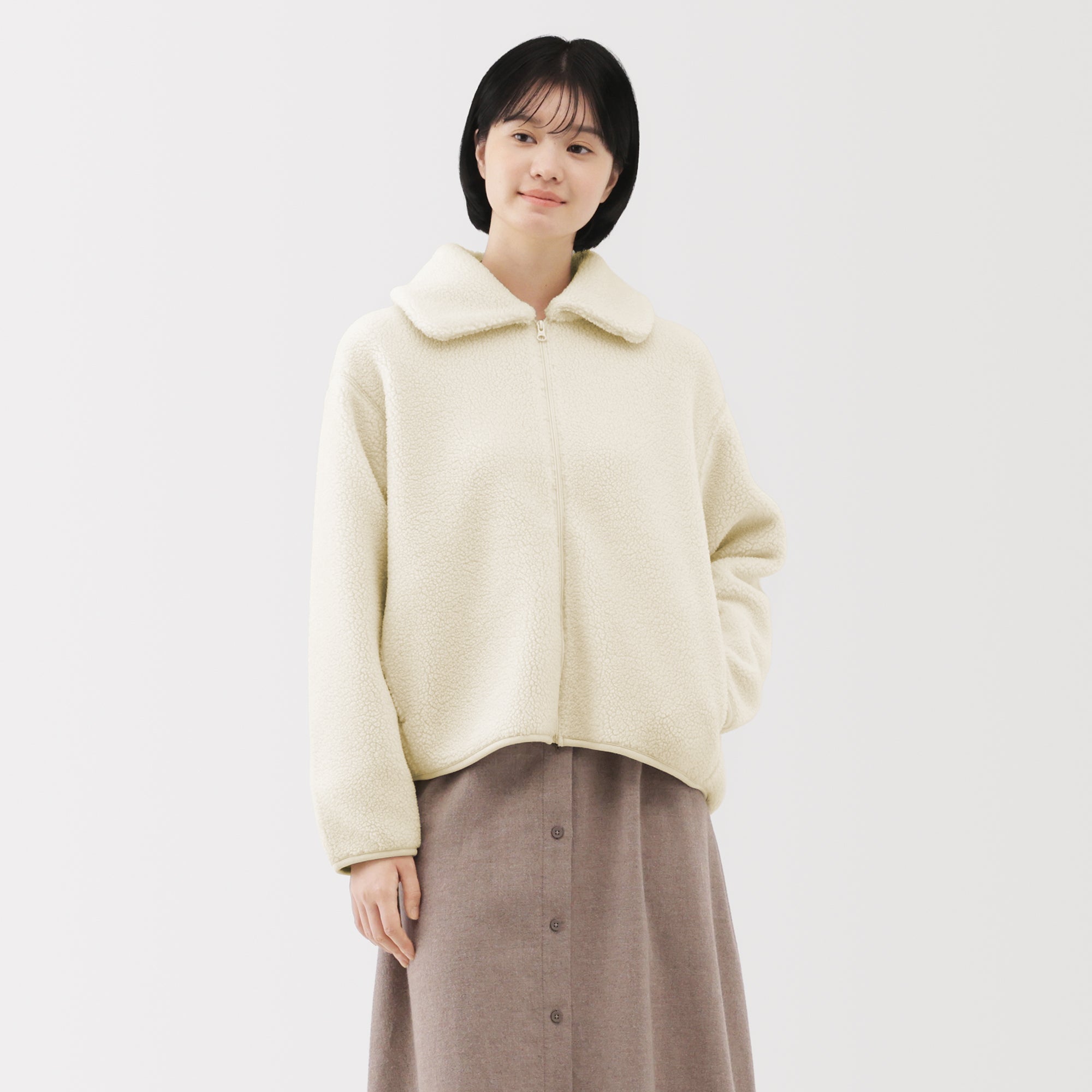 Boa Fleece Collar Jacket