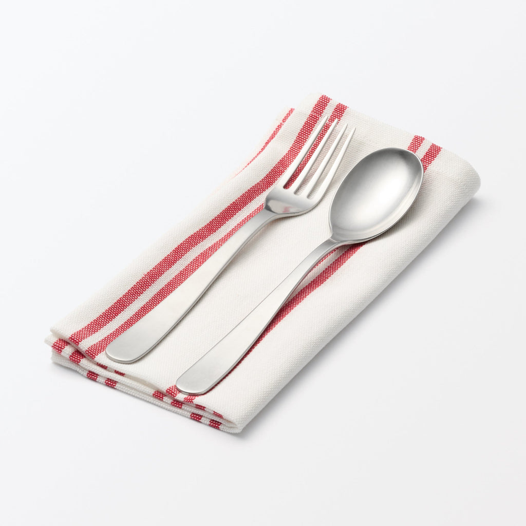 Indian Cotton Yarn Dyed Napkin - Red Stripe