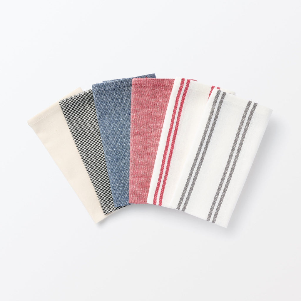 Indian Cotton Yarn Dyed Napkin - Red Stripe