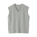 Cotton Blend Cable Vest