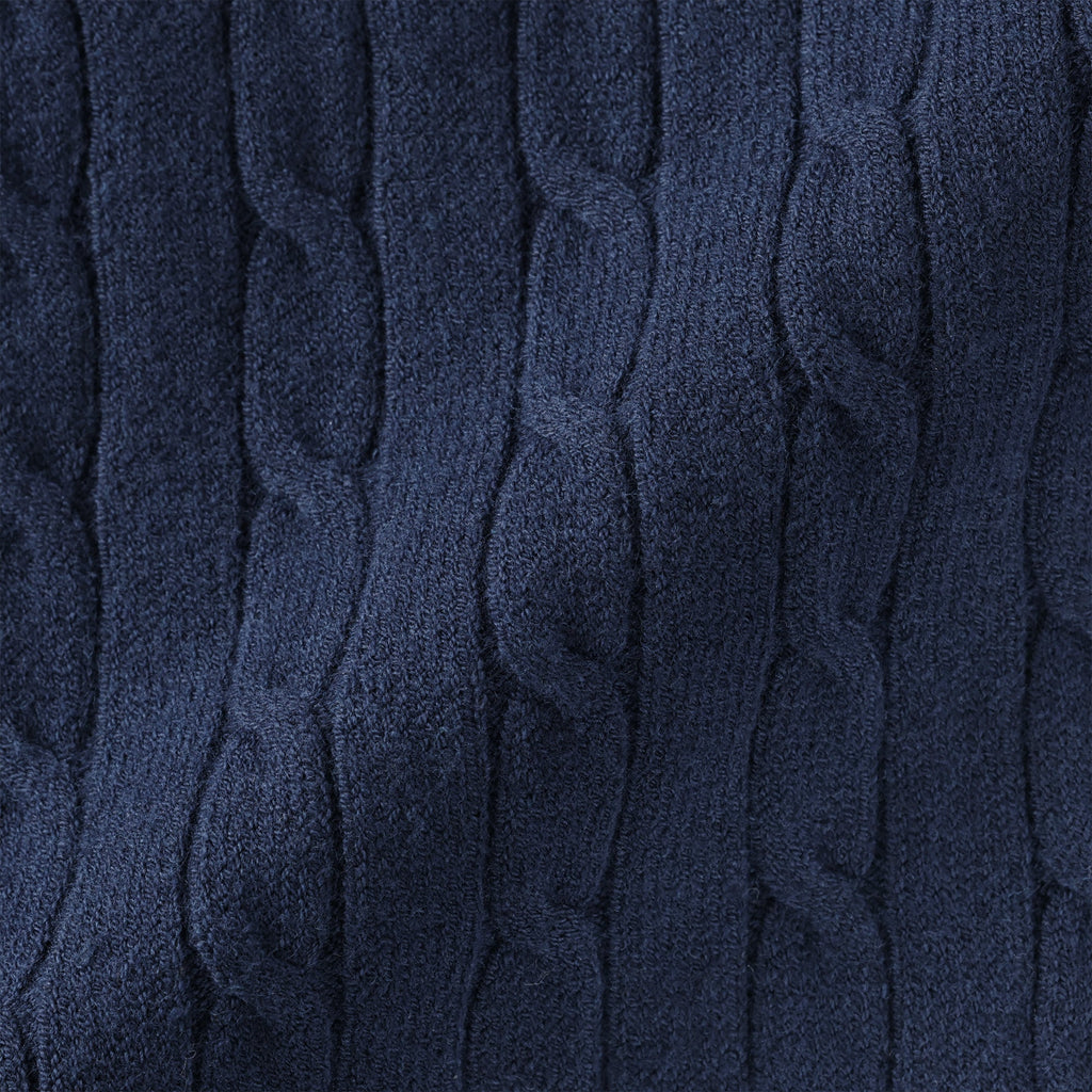 Cotton Blend Cable Vest