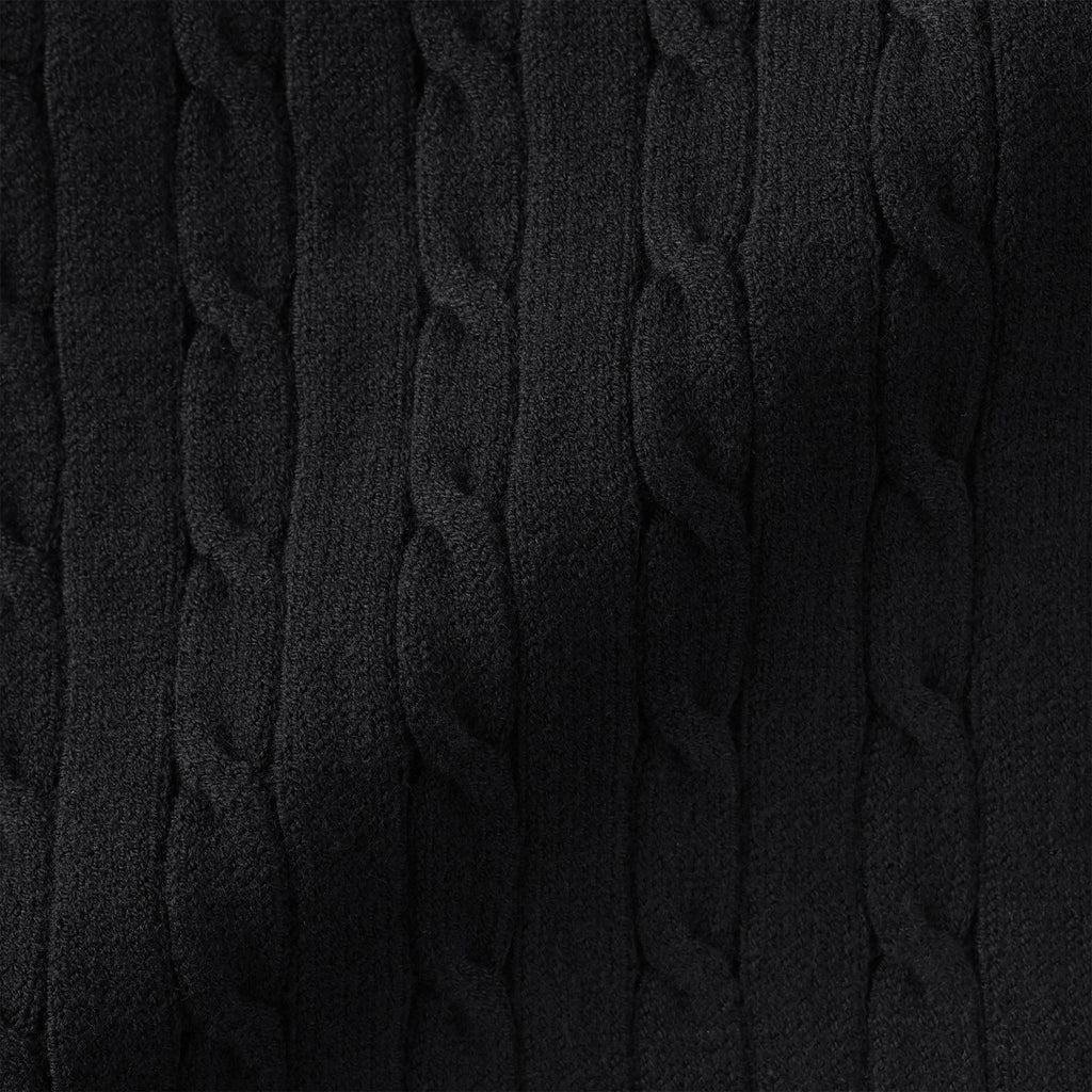 Cotton Blend Polo Sweater