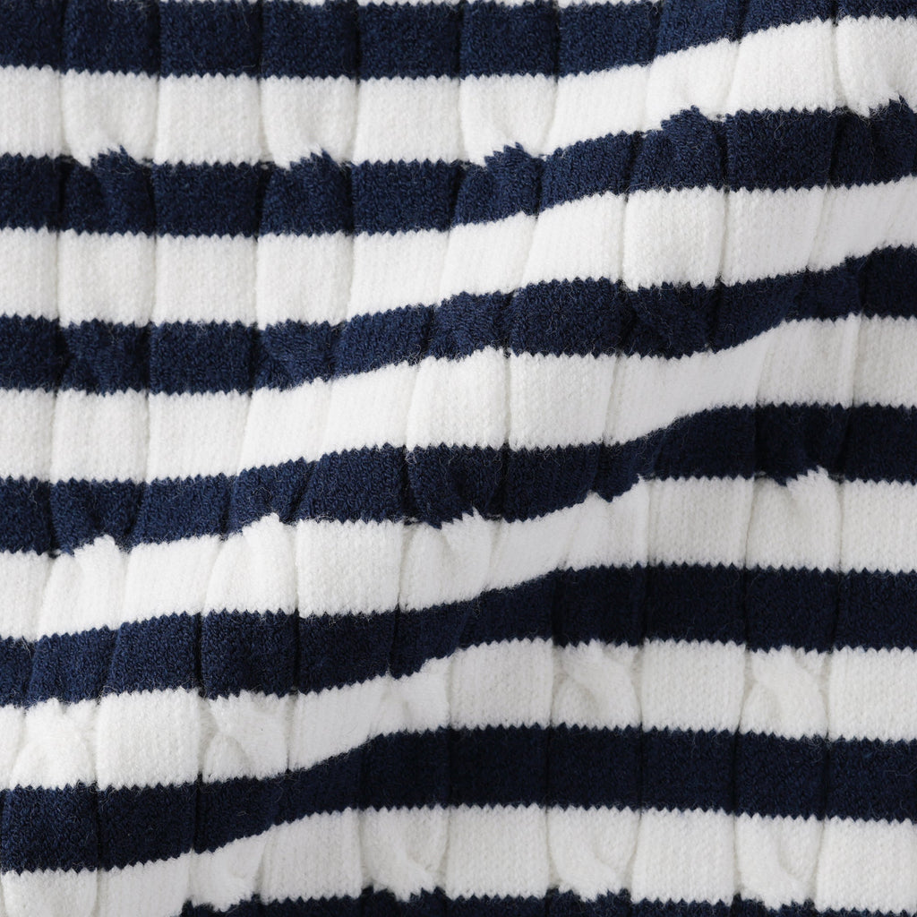 Cotton Blend Polo Sweater