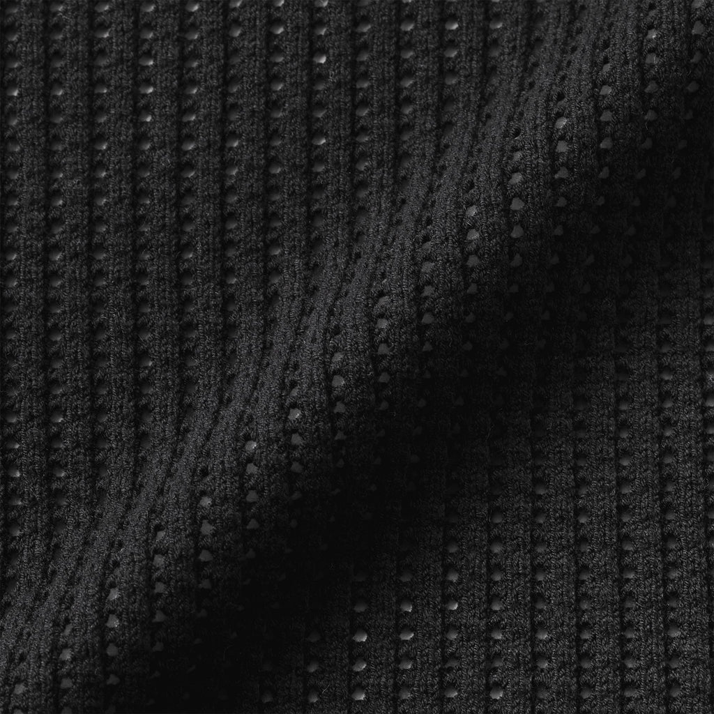 Cotton Blend Mesh Sweater