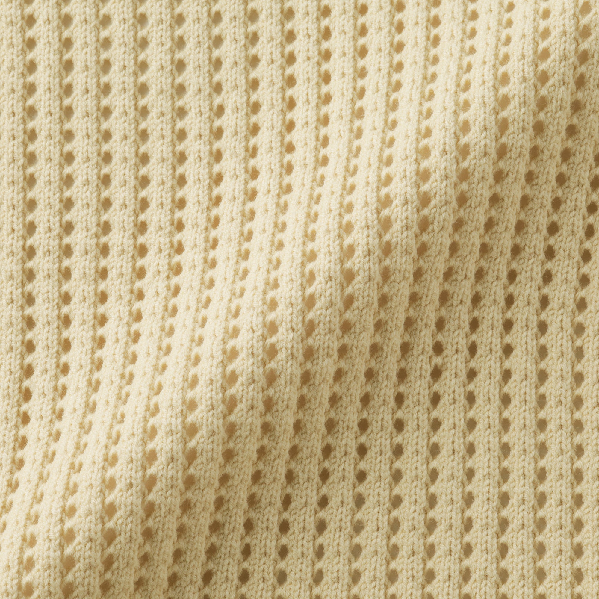 Cotton Blend Mesh Sweater