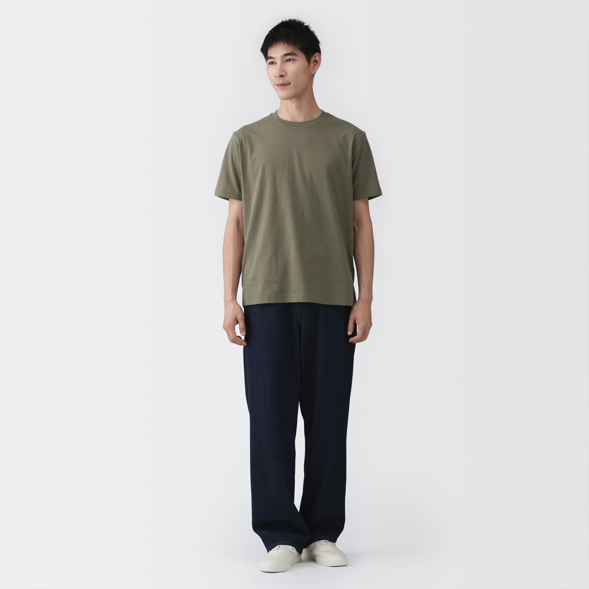Cotton Jersey Crewneck T-Shirt