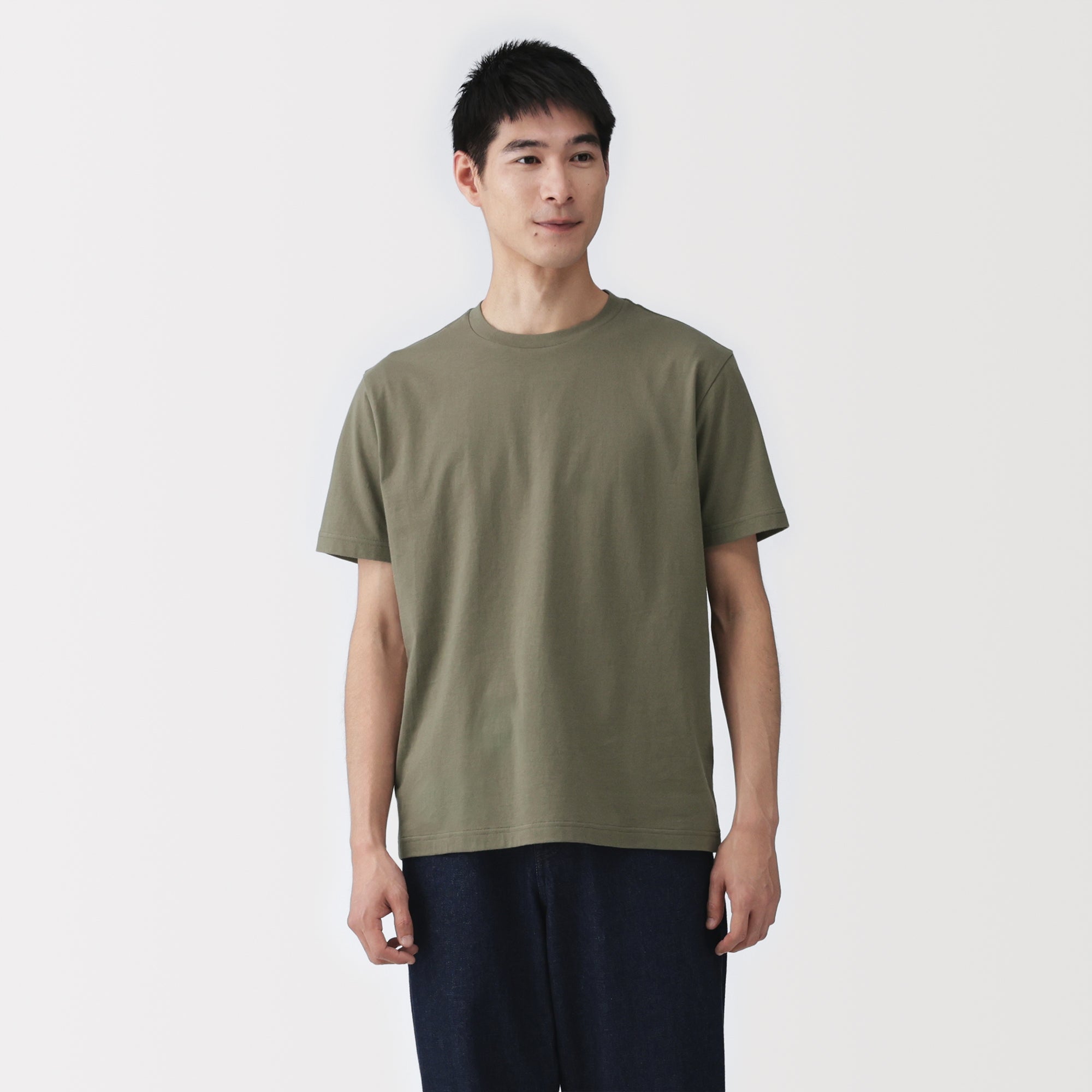 Cotton Jersey Crewneck T-Shirt