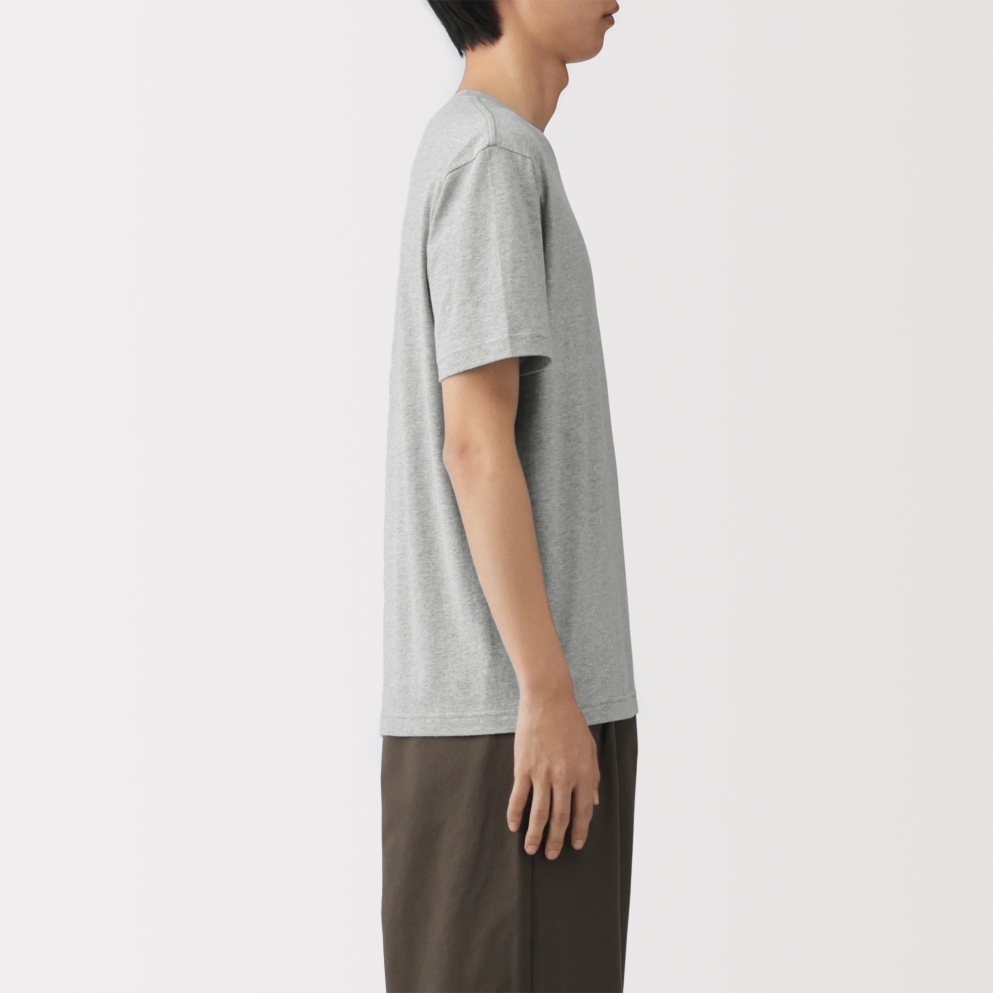 Men's Washed Jersey Crew Neck Short Sleeve T-Shirt