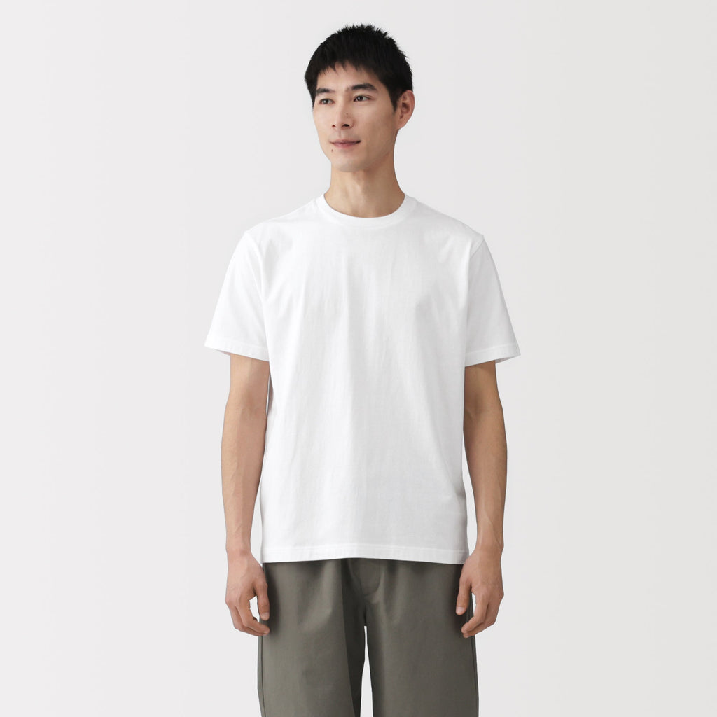 Men's Washed Jersey Crew Neck Short Sleeve T-Shirt