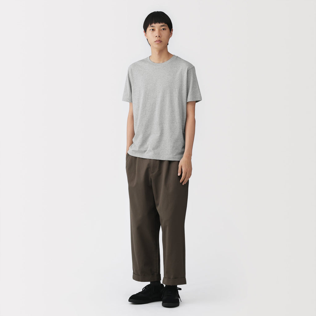 Men's Washed Jersey Crew Neck Short Sleeve T-Shirt