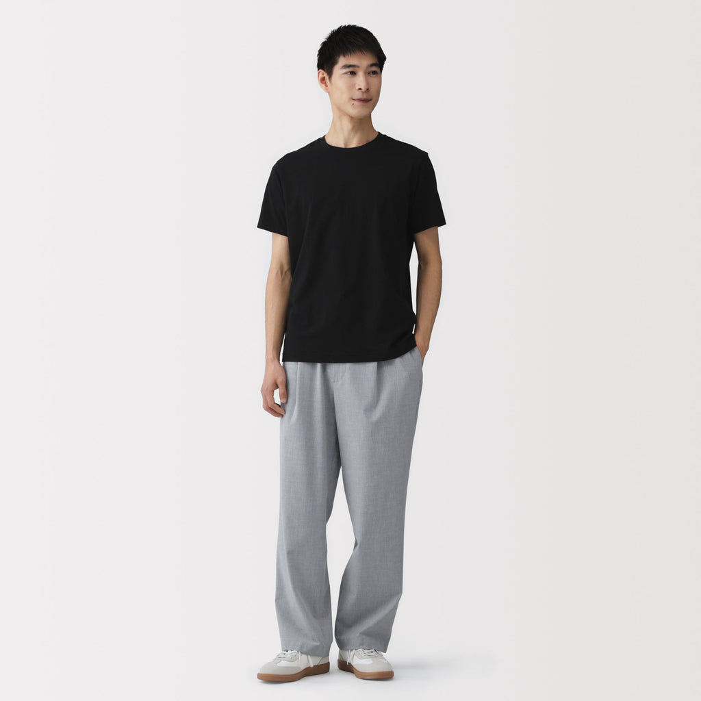 Men's Washed Jersey Crew Neck Short Sleeve T-Shirt