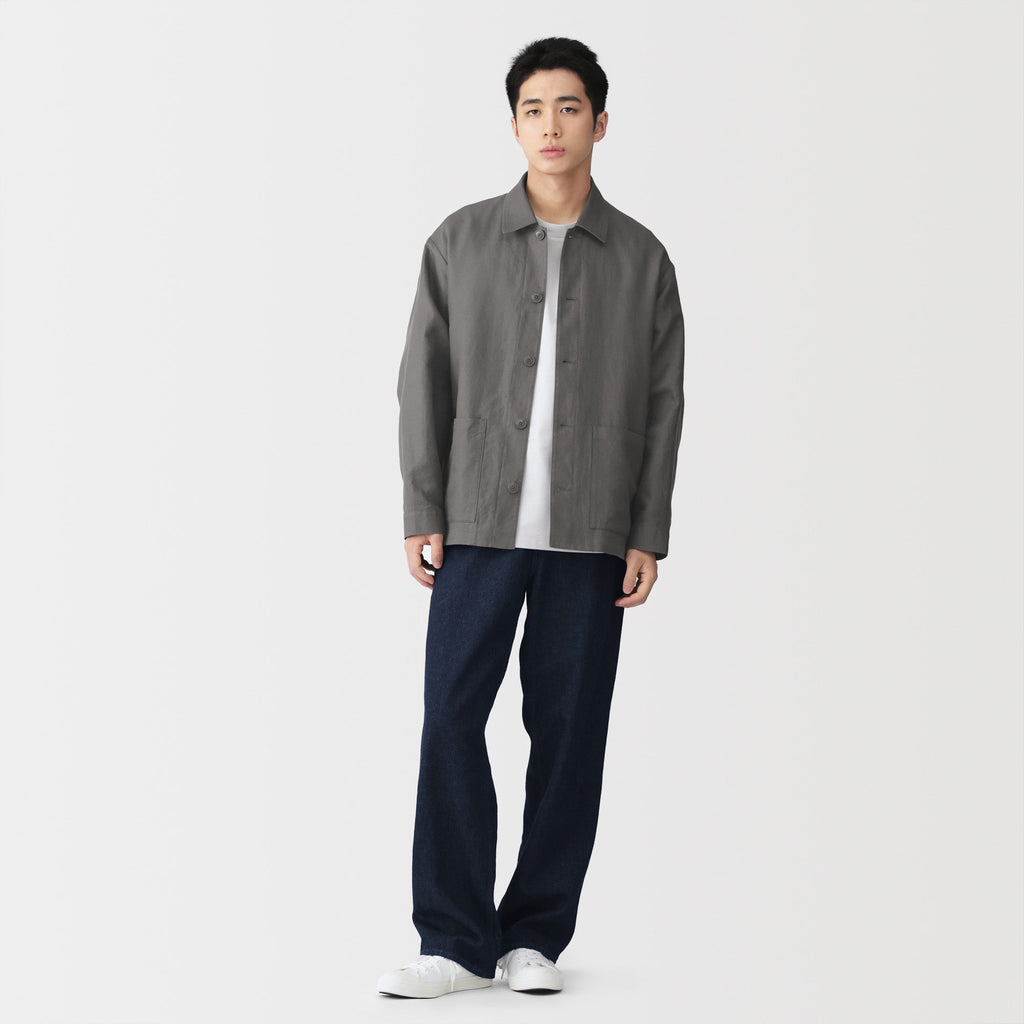 Hemp Blend Twill Jacket