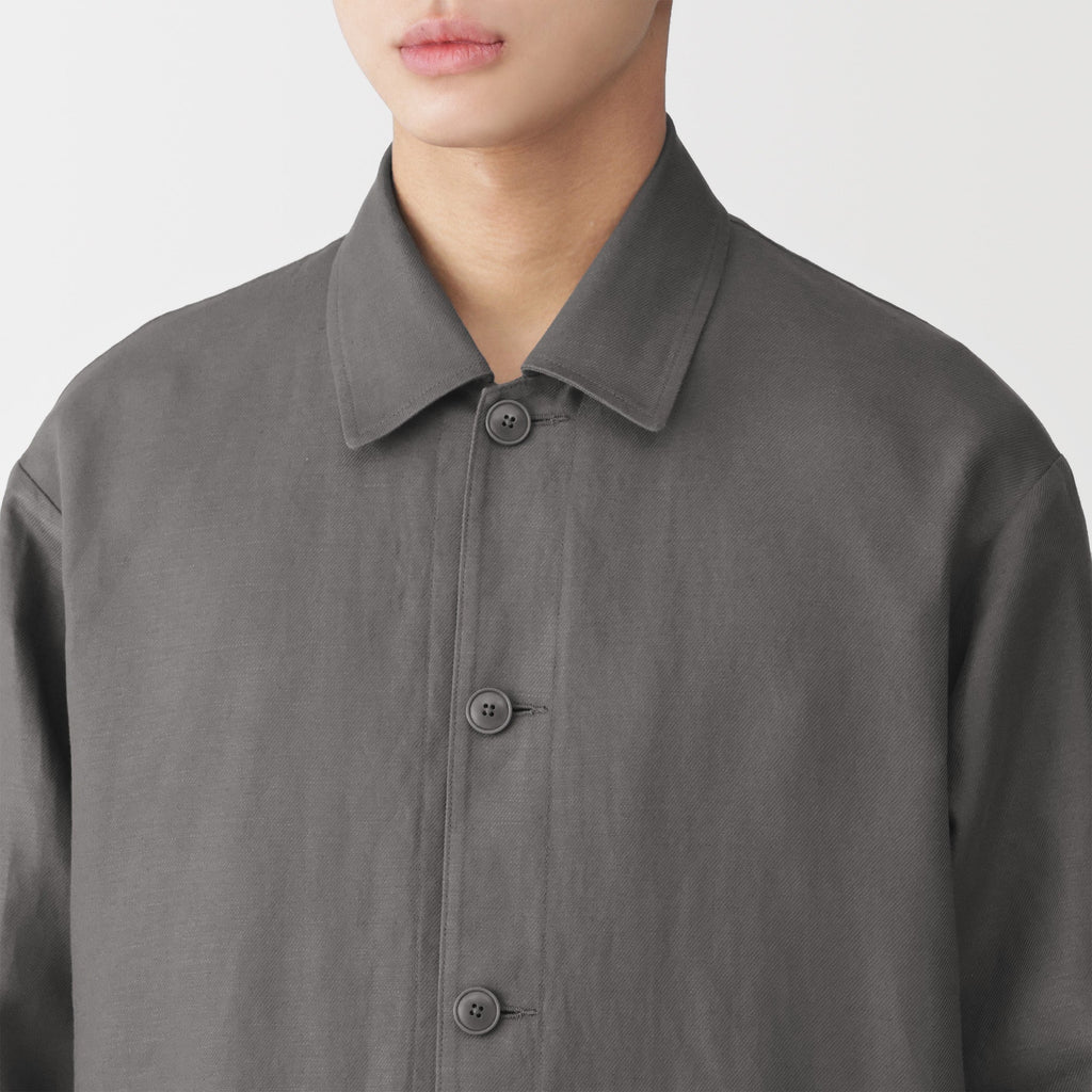 Hemp Blend Twill Jacket