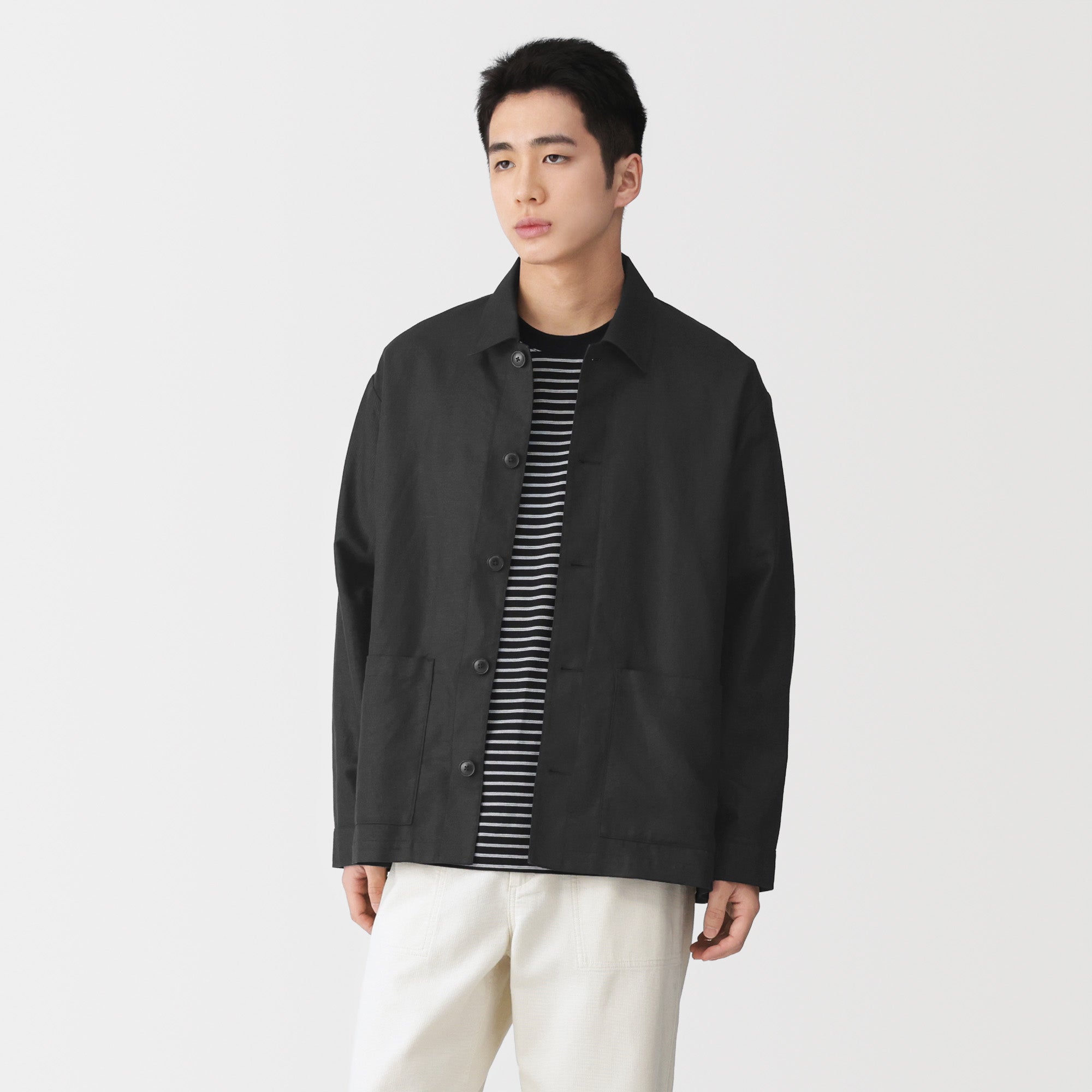 Hemp Blend Twill Jacket