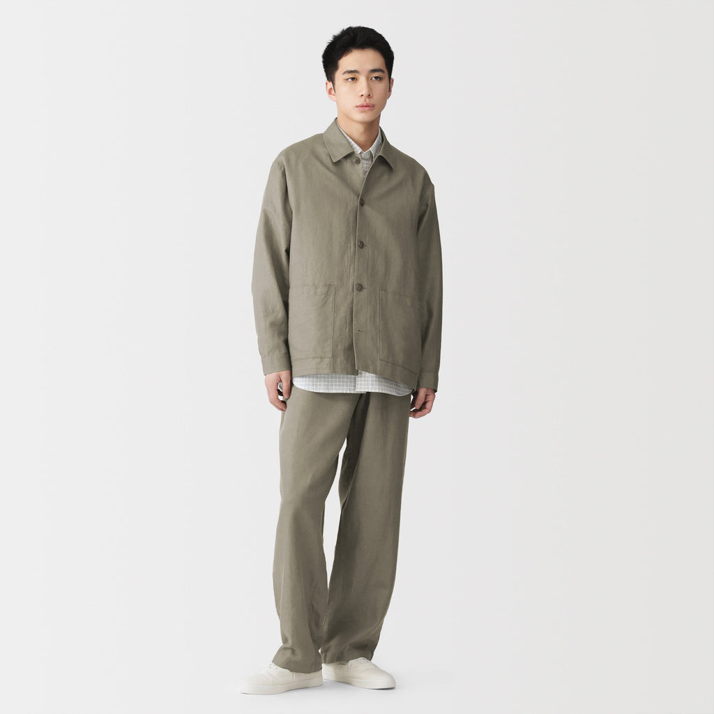 Hemp Blend Twill Jacket