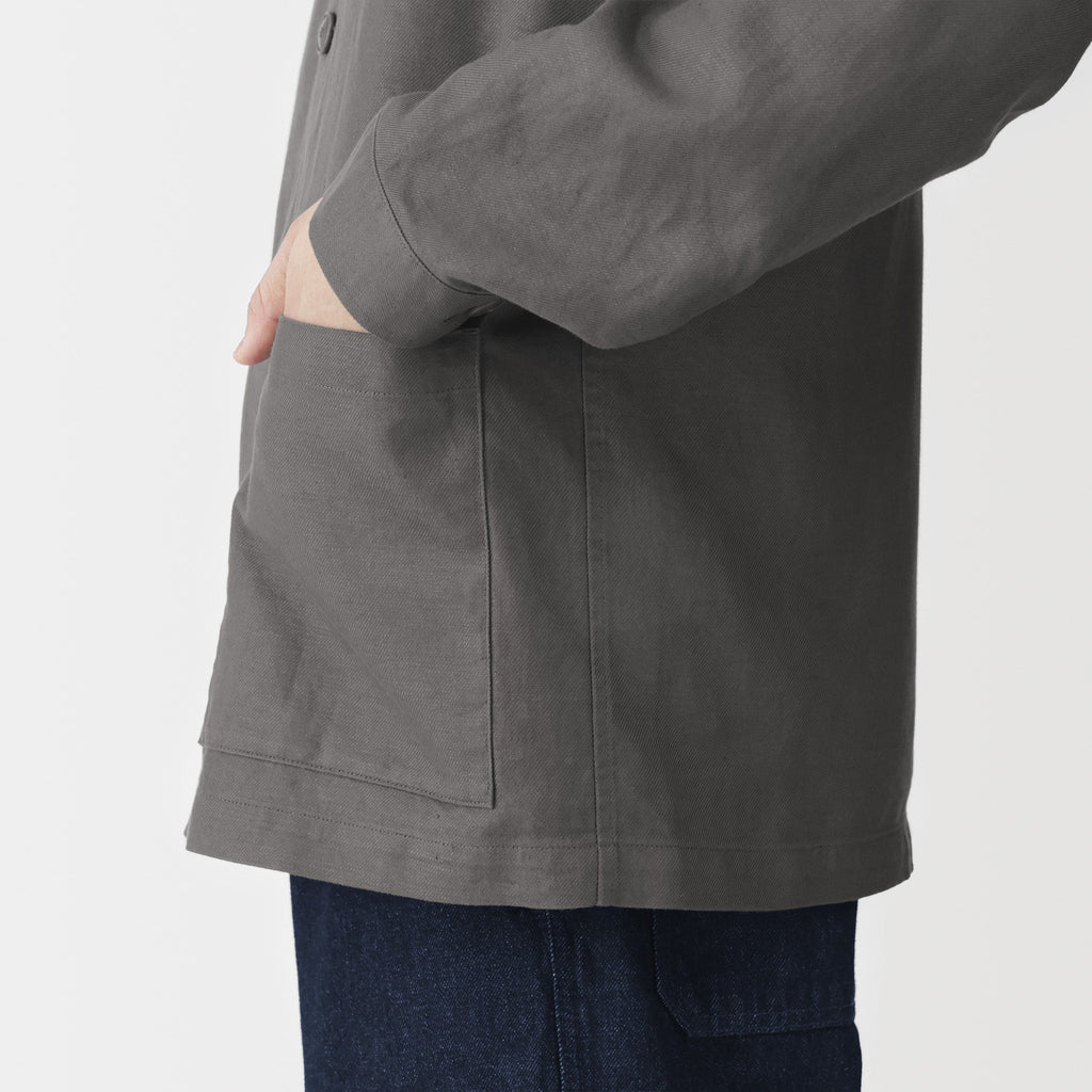 Hemp Blend Twill Jacket