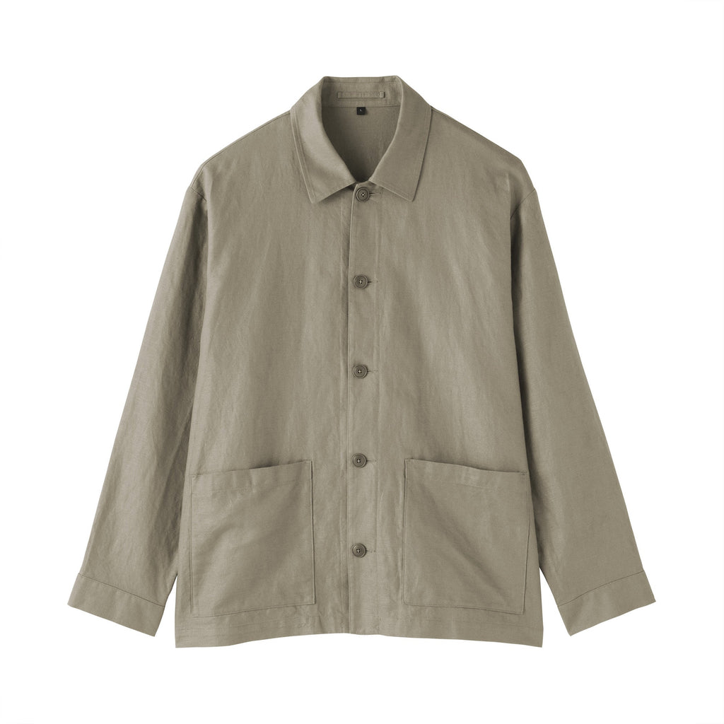 Hemp Blend Twill Jacket