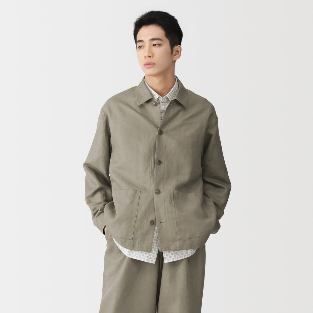 Hemp Blend Twill Jacket