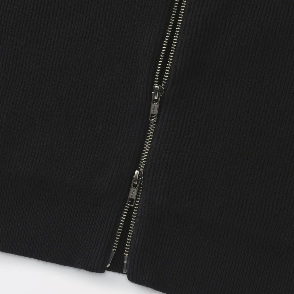 Cotton Blend Full-Zip Cardigan