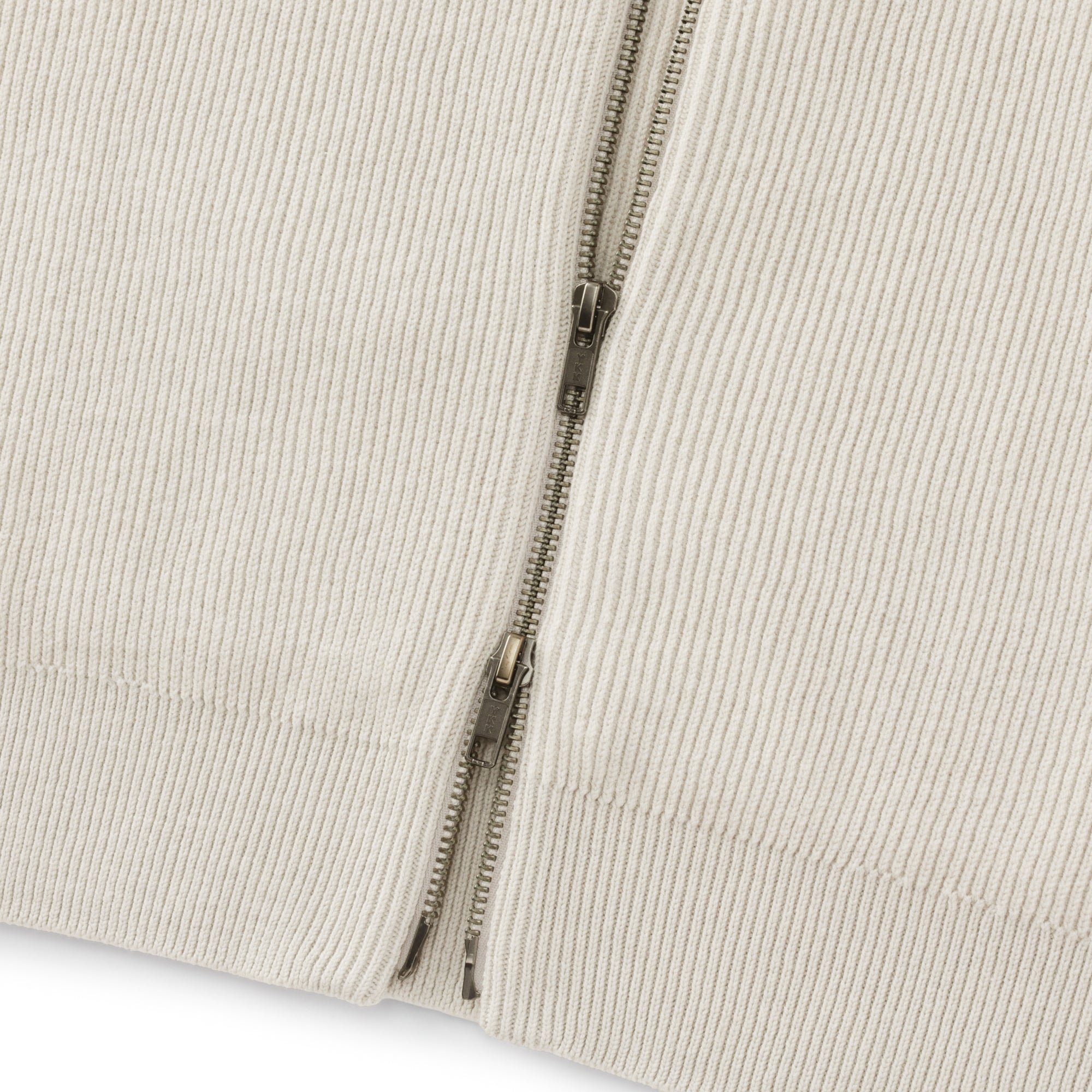 Cotton Blend Full-Zip Cardigan
